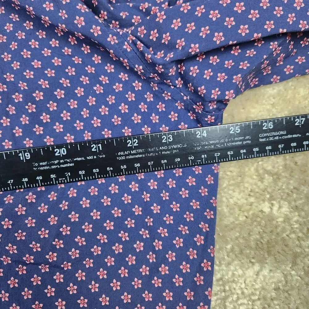 J CREW CLASSIC FIT SECRET WASH FLORAL SHIRT MENS XL EXCELLENT CONDITION A773